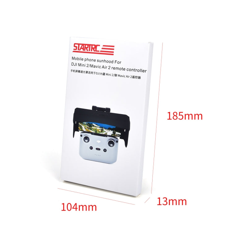 STARTRC 1108859 Dedicated Foldable Remote Control Magnetic Sunshade Anti-reflective Plate for DJI Mini 2 / Mavic Air 2 / Air 2S(Black) -  by PMC TechLife | Online Shopping South Africa | PMC TechLife | Buy Now Pay Later Mobicred