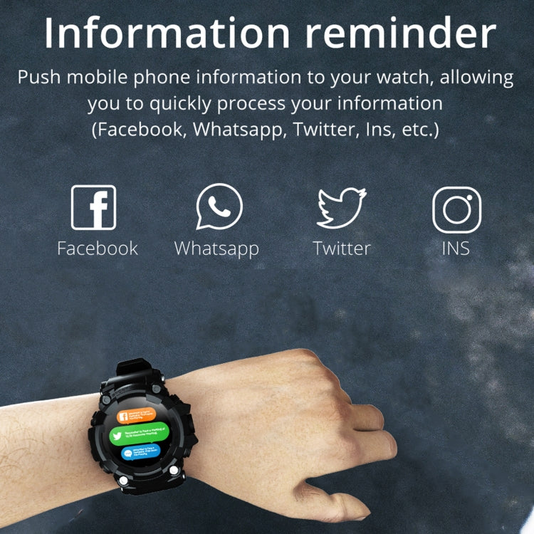 Lokmat ATTACK 1.28 inch TFT LCD Screen Smart Watch, Support Sleep Monitor / Heart Rate Monitor / Blood Pressure Monitor(Camouflage Green) - free shipping - PMC TechLife - Order now!