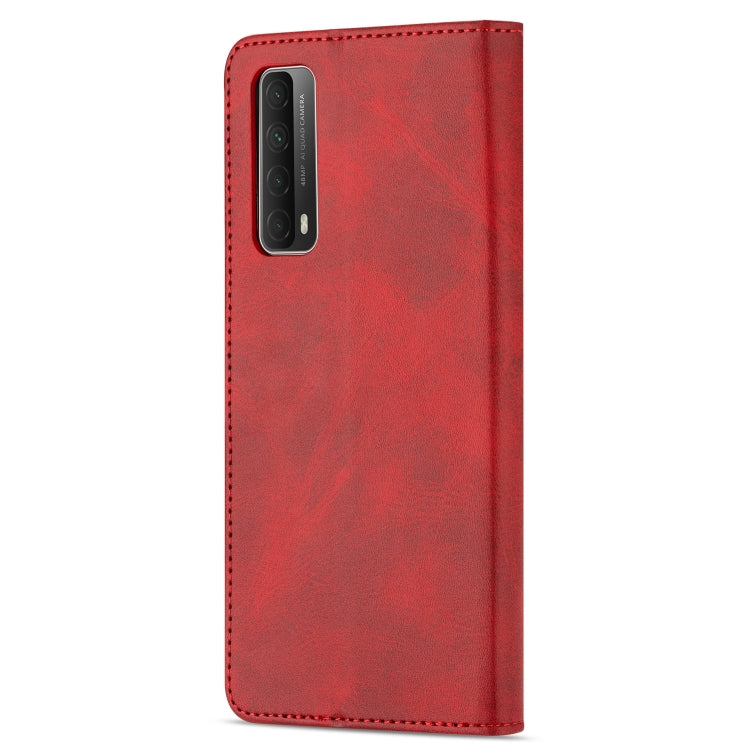 For Huawei P smart 2021 GUSSIM Business Style Horizontal Flip Leather Case with Holder & Card Slots & Wallet(Red) - Huawei Cases by GUSSIM | Online Shopping South Africa | PMC TechLife | Buy Now Pay Later Mobicred
