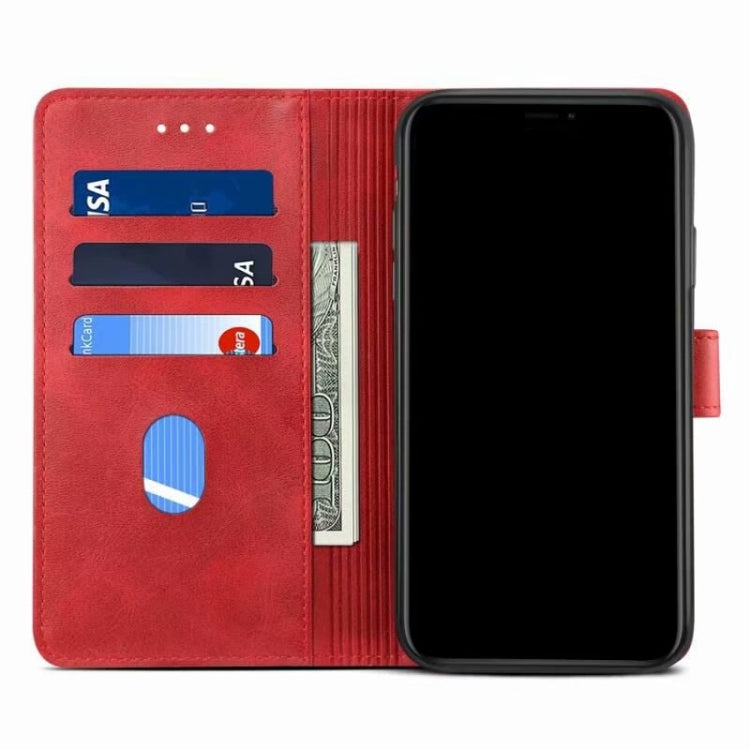 For Huawei P smart 2021 GUSSIM Business Style Horizontal Flip Leather Case with Holder & Card Slots & Wallet(Red) - Huawei Cases by GUSSIM | Online Shopping South Africa | PMC TechLife | Buy Now Pay Later Mobicred