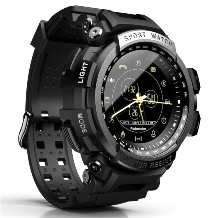 Lokmat MK28 1.4 inch FSTN Screen IP68 Waterproof Smart Watch, Support Information Reminder / Remote Camera / Sport Record(Black) - free shipping - PMC TechLife - Order now!