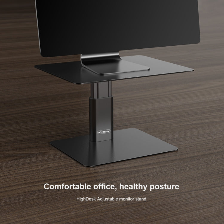 NILLKIN N6 Adjustable High Desk Laptop Monitor Stand Holder (Black) - free shipping - PMC TechLife - Order now!