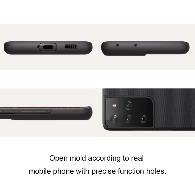 For Samsung Galaxy S21 Ultra 5G NILLKIN Frosted Concave-convex Texture PC Protective Case(Black) - free shipping - PMC TechLife - Order now!