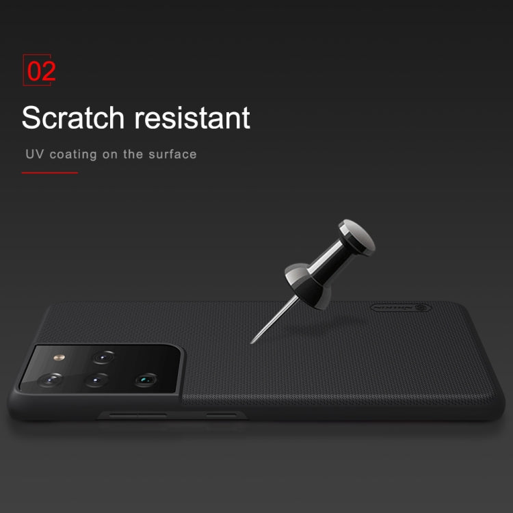 For Samsung Galaxy S21 Ultra 5G NILLKIN Frosted Concave-convex Texture PC Protective Case(Black) - free shipping - PMC TechLife - Order now!