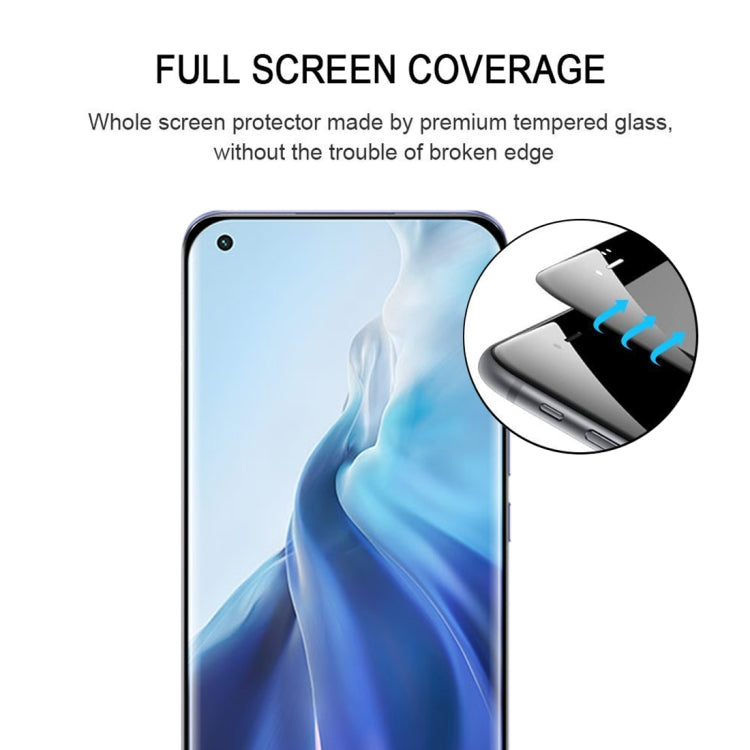 For Xiaomi Mi 11 / 11 Ultra (Full Glue) 9H HD 3D Curved Edge Tempered Glass Film(Black) - free shipping - PMC TechLife - Order now!