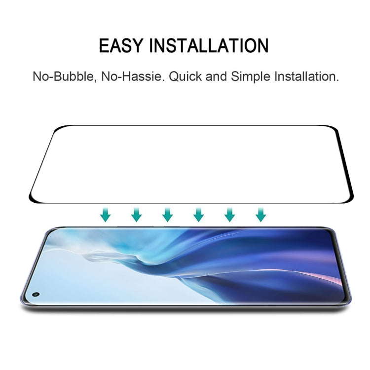 For Xiaomi Mi 11 (Full Glue) 25 PCS 9H HD 3D Curved Edge Tempered Glass Film(Black) -  by PMC TechLife | Online Shopping South Africa | PMC TechLife