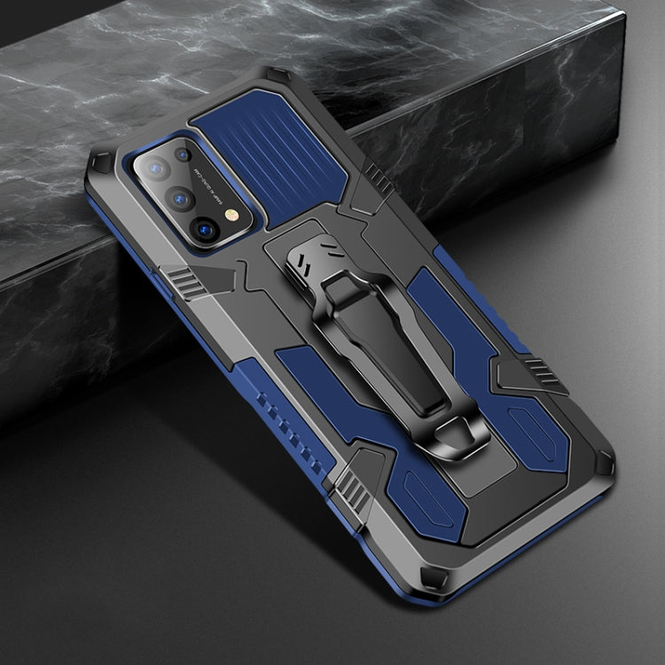 For OPPO Reno5 5G Machine Armor Warrior Shockproof PC + TPU Protective Case(Royal Blue) - free shipping - PMC TechLife - Order now!