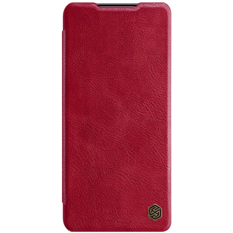 For Samsung Galaxy S21 Plus 5G NILLKIN QIN Series Crazy Horse Texture Horizontal Flip Leather Case with Card Slot(Red) - Galaxy S21+ 5G Cases by NILLKIN | Online Shopping South Africa | PMC TechLife | Buy Now Pay Later Mobicred