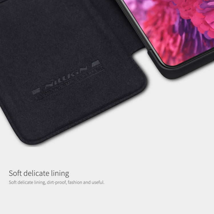 For Samsung Galaxy S21 Ultra 5G NILLKIN QIN Series Crazy Horse Texture Horizontal Flip Leather Case with Card Slot(Black) - free shipping - PMC TechLife - Order now!