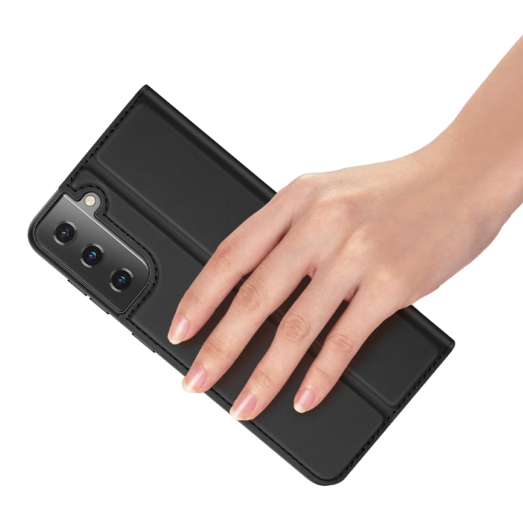 For Samsung Galaxy S21 5G DUX DUCIS Skin Pro Series Horizontal Flip PU + TPU Leather Case with Holder & Card Slots(Black) - Galaxy S21 5G Cases by DUX DUCIS | Online Shopping South Africa | PMC TechLife | Buy Now Pay Later Mobicred