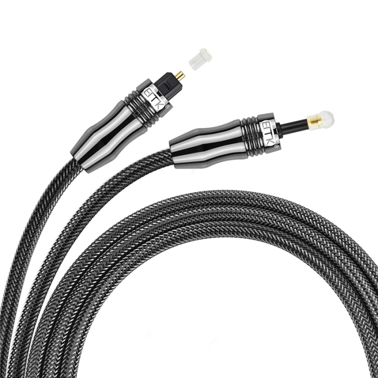 EMK OD6.0mm 3.5mm Digital Sound Toslink to Mini Toslink Digital Optical Audio Cable, Length:1m - free shipping - PMC TechLife - Order now!