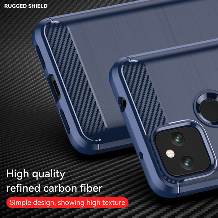 For Google Pixel 5a Brushed Texture Carbon Fiber TPU Case(Navy Blue) - free shipping - PMC TechLife - Order now!