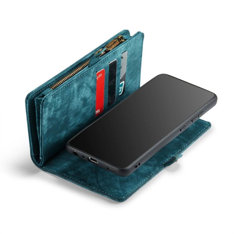 For Samsung Galaxy A52 5G / 4G CaseMe Detachable Multifunctional Horizontal Flip Leather Case, with Card Slot & Holder & Zipper Wallet & Photo Frame(Blue) - free shipping - PMC TechLife - Order now!
