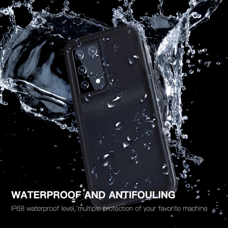 For Samsung Galaxy S21 Ultra 5G RedPepper Transparent Dot Shockproof Waterproof PC + TPU Protective Case(Black) - free shipping - PMC TechLife - Order now!