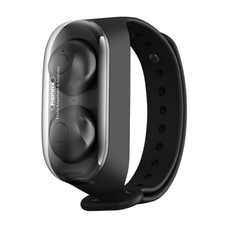 Remax TWS-15 Bluetooth 5.0 Portable Wristband Style True Wireless Stereo Earphone(Black) - free shipping - PMC TechLife - Order now!