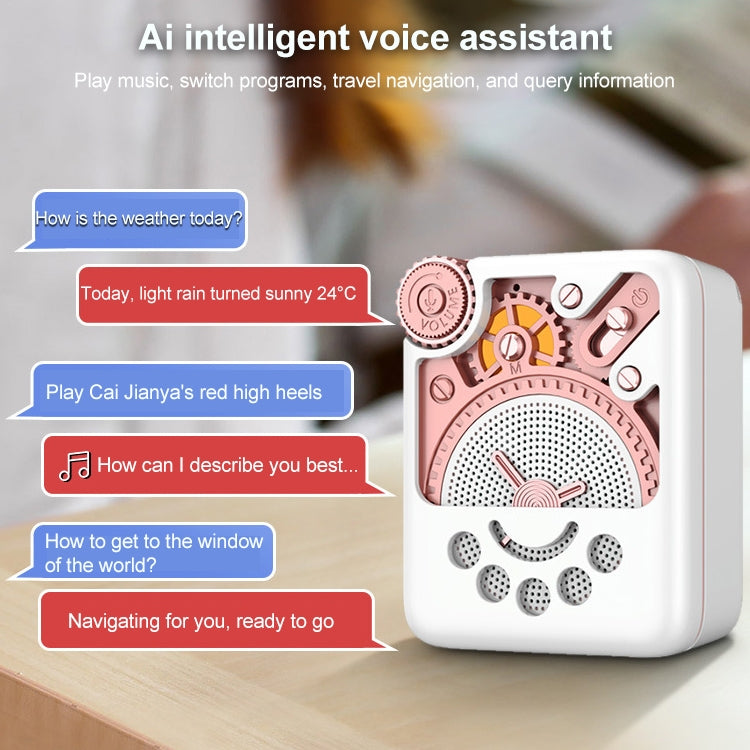 REMAX RB-M53 Mini AI Intelligent Bluetooth 5.0 Speaker(Pink) - free shipping - PMC TechLife - Order now!