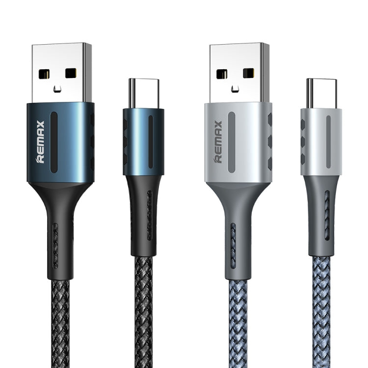 Remax RC-003a 2.4A Type-C / USB-C Barrett Series Charging Data Cable, Length: 1m(Silver) - free shipping - PMC TechLife - Order now!