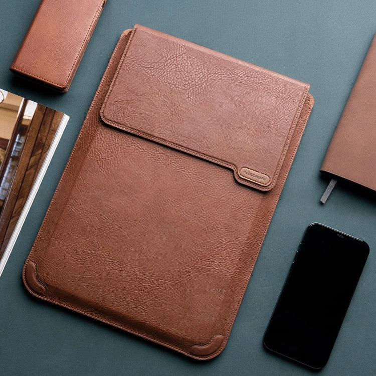 NILLKIN Water Wave Texture Versatile Laptop Sleeve For 14.0 inch and Below(Brown) - free shipping - PMC TechLife - Order now!