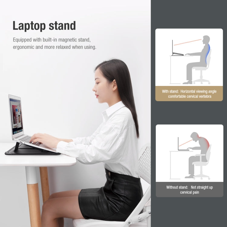 NILLKIN Water Wave Texture Versatile Laptop Sleeve For 14.0 inch and Below(Brown) - free shipping - PMC TechLife - Order now!