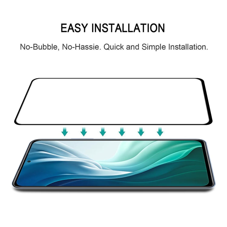 For Xiaomi Mi 11i 25 PCS Full Glue 9H HD 3D Curved Edge Tempered Glass Film(Black) -  by PMC TechLife | Online Shopping South Africa | PMC TechLife