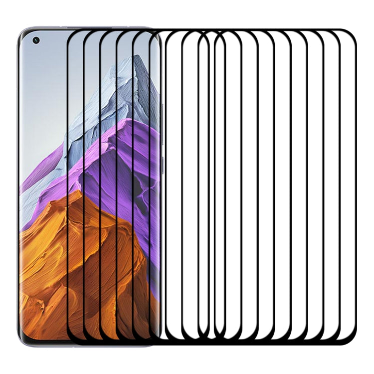 For Xiaomi Mi 11 Pro 25 PCS Full Glue 9H HD 3D Curved Edge Tempered Glass Film(Black) -  by PMC TechLife | Online Shopping South Africa | PMC TechLife