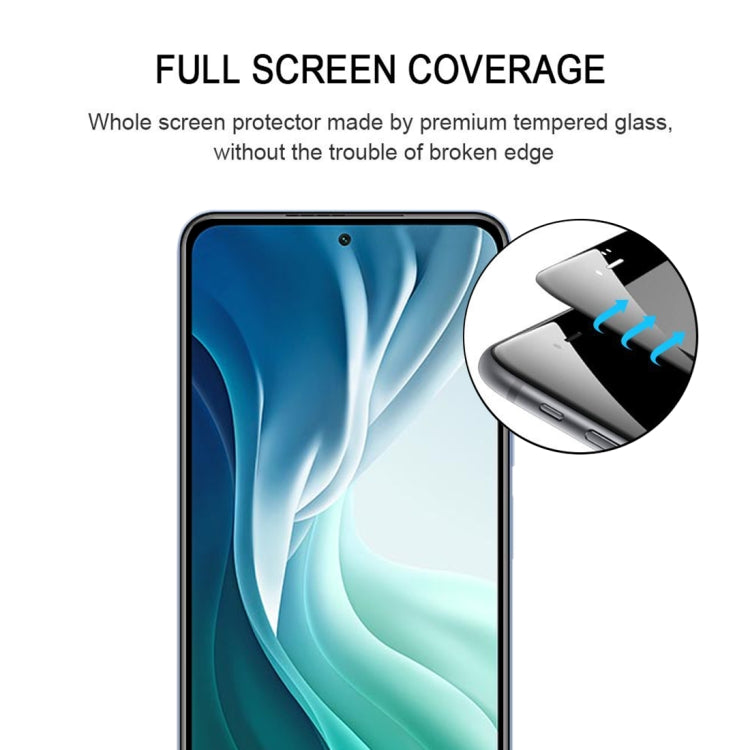 For Xiaomi Mi 11i Edge Glue 25 PCS 9H HD 3D Curved Edge Tempered Glass Film(Black) -  by PMC TechLife | Online Shopping South Africa | PMC TechLife