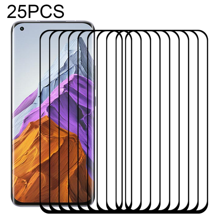 For Xiaomi Mi 11 Pro Edge Glue 25 PCS 9H HD 3D Curved Edge Tempered Glass Film(Black) - free shipping - PMC TechLife - Order now!