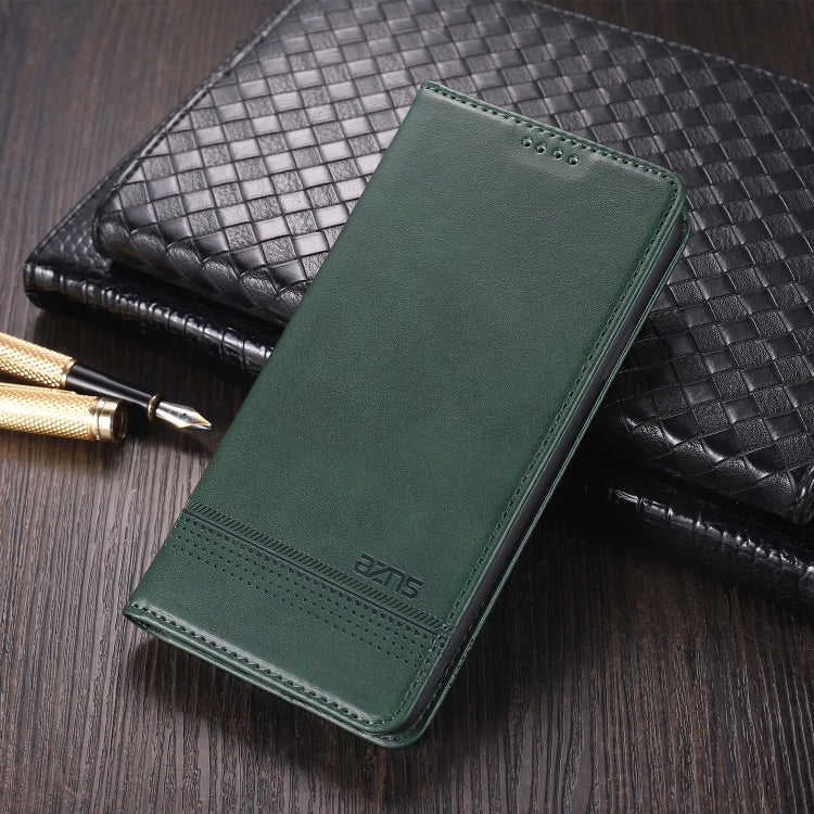 For OPPO A74 (5G) AZNS Magnetic Calf Texture Horizontal Flip Leather Case with Card Slots & Holder & Wallet(Dark Green) - OPPO Cases by AZNS | Online Shopping South Africa | PMC TechLife | Buy Now Pay Later Mobicred