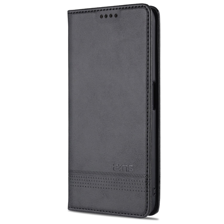For OPPO A74 (5G) AZNS Magnetic Calf Texture Horizontal Flip Leather Case with Card Slots & Holder & Wallet(Black) - OPPO Cases by AZNS | Online Shopping South Africa | PMC TechLife | Buy Now Pay Later Mobicred