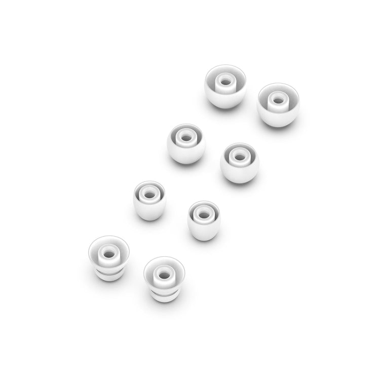 4 Pairs Wireless Earphone Replaceable Silicone Ear Cap Earplugs for Huawei FreeBuds 4i / FreeLace Pro / Active Noise Canceling Earphones 3(White) - Anti-dust & Ear Caps by PMC TechLife | Online Shopping South Africa | PMC TechLife