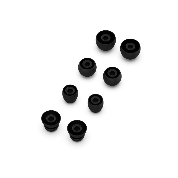 4 Pairs Wireless Earphone Replaceable Silicone Ear Cap Earplugs for Huawei FreeBuds 4i / FreeLace Pro / Active Noise Canceling Earphones 3(Black) - Anti-dust & Ear Caps by PMC TechLife | Online Shopping South Africa | PMC TechLife