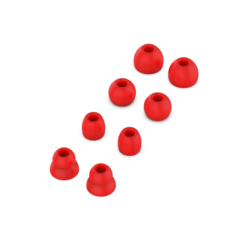4 Pairs Wireless Earphone Replaceable Silicone Ear Cap Earplugs for Huawei FreeBuds 4i / FreeLace Pro / Active Noise Canceling Earphones 3(Red) - Anti-dust & Ear Caps by PMC TechLife | Online Shopping South Africa | PMC TechLife