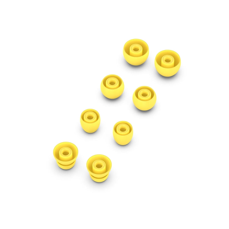 4 Pairs Wireless Earphone Replaceable Silicone Ear Cap Earplugs for Huawei FreeBuds 4i / FreeLace Pro / Active Noise Canceling Earphones 3(Yellow) - Anti-dust & Ear Caps by PMC TechLife | Online Shopping South Africa | PMC TechLife