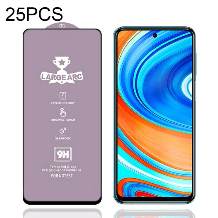 For Xiaomi Redmi Note 9 Pro Max 25 PCS 9H HD Large Arc High Alumina Full Screen Tempered Glass Film -  by PMC TechLife | Online Shopping South Africa | PMC TechLife