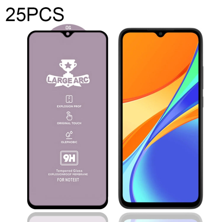 For Xiaomi Redmi 9C 25 PCS 9H HD Large Arc High Alumina Full Screen Tempered Glass Film -  by PMC TechLife | Online Shopping South Africa | PMC TechLife