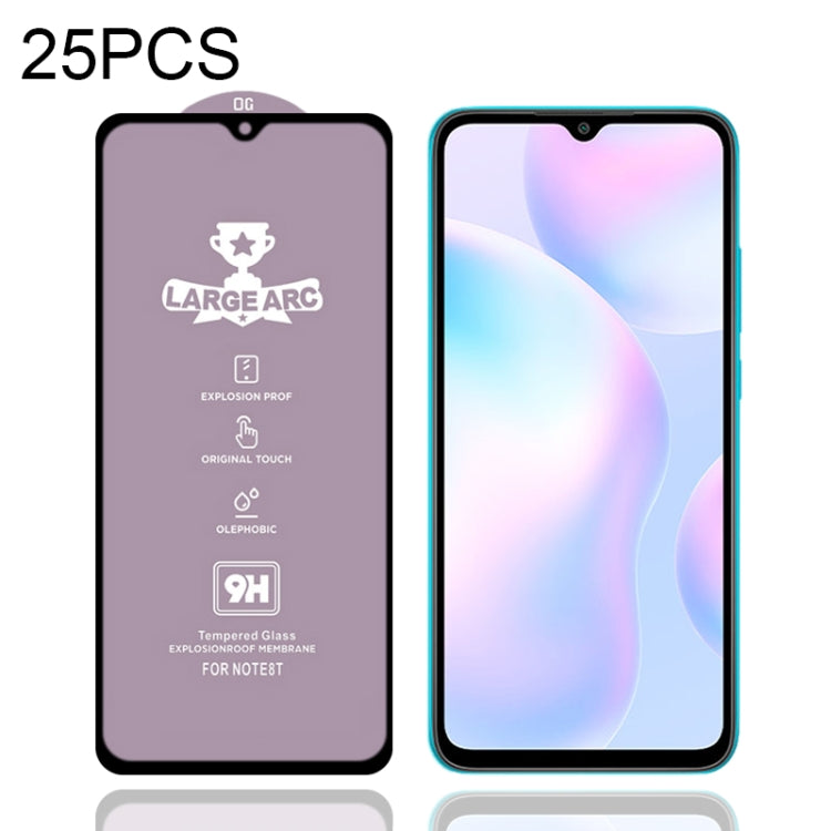 For Xiaomi Redmi 9AT 25 PCS 9H HD Large Arc High Alumina Full Screen Tempered Glass Film -  by PMC TechLife | Online Shopping South Africa | PMC TechLife