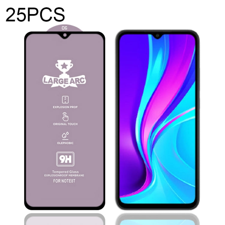 For Xiaomi Redmi 9 (India Version) 25 PCS 9H HD Large Arc High Alumina Full Screen Tempered Glass Film -  by PMC TechLife | Online Shopping South Africa | PMC TechLife