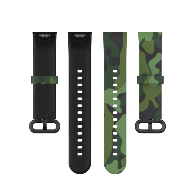 For Xiaomi Mi Watch Lite / Redmi Watch Silicone Printing Replacement Watchband(Camouflage Green) - free shipping - PMC TechLife - Order now!
