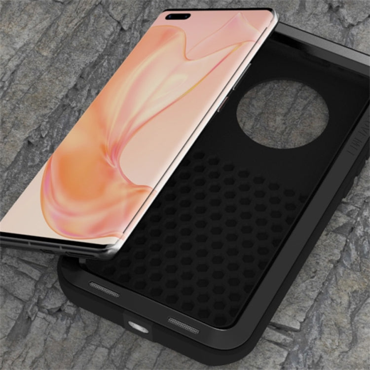 For Huawei Mate 40 Pro LOVE MEI Metal Shockproof Waterproof Dustproof Protective Case without Glass(Black) - Huawei Cases by PMC TechLife | Online Shopping South Africa | PMC TechLife | Buy Now Pay Later Mobicred