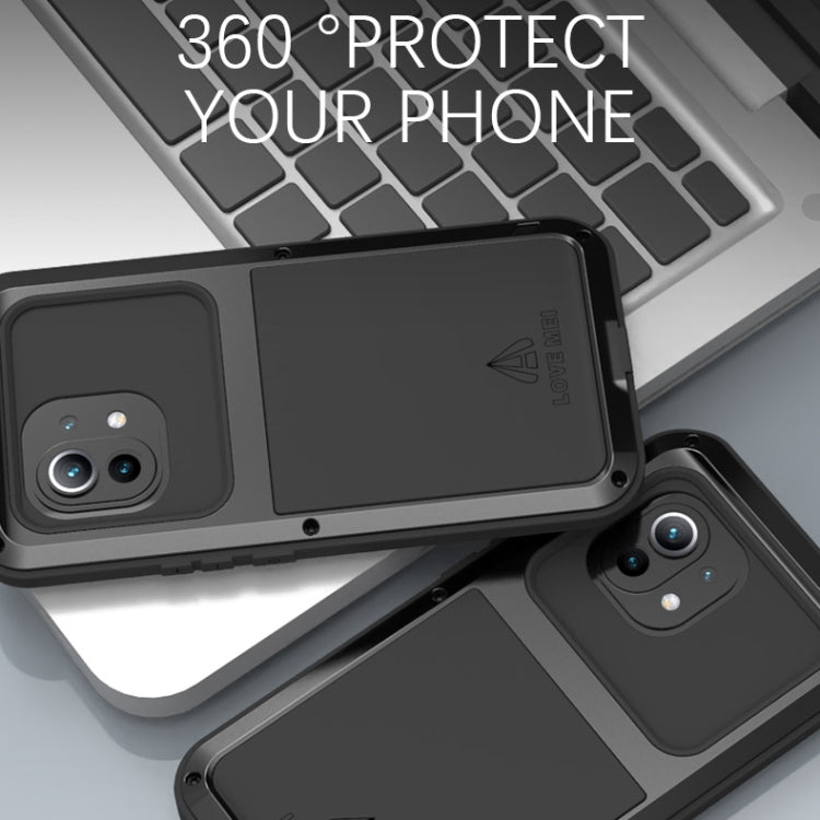 For Xiaomi Mi 11 LOVE MEI Metal Shockproof Waterproof Dustproof Protective Case without Glass(Green) - Xiaomi Cases by PMC TechLife | Online Shopping South Africa | PMC TechLife
