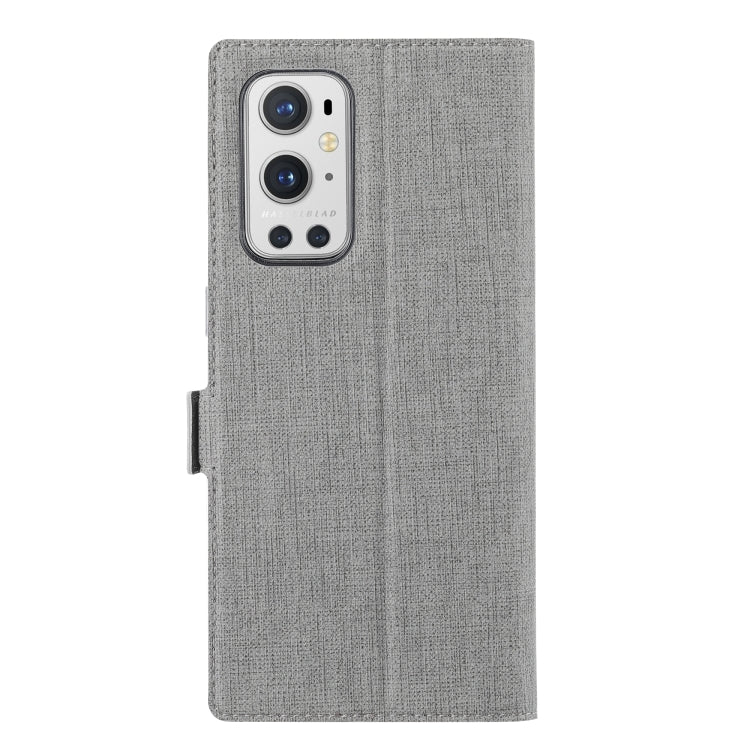 For OnePlus 9 Pro ViLi K Series Shockproof TPU + PU Leather Magnetic Buckle Horizontal Flip Case with Card Slots & Wallet & Holder(Grey) - OnePlus Cases by ViLi | Online Shopping South Africa | PMC TechLife | Buy Now Pay Later Mobicred