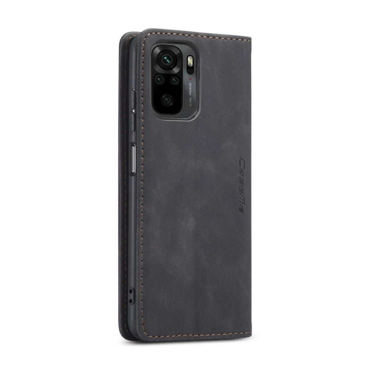 For Xiaomi Redmi Note 10 4G / Note 10s CaseMe 013 Multifunctional Horizontal Flip Leather Case with Holder & Card Slot & Wallet(Black) - free shipping - PMC TechLife - Order now!