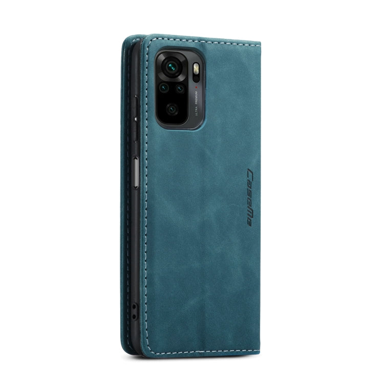 For Xiaomi Redmi Note 10 4G / Note 10s CaseMe 013 Multifunctional Horizontal Flip Leather Case with Holder & Card Slot & Wallet(Blue) - free shipping - PMC TechLife - Order now!