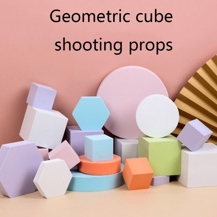 8 in 1 Different Sizes Geometric Cube Solid Color Photography Photo Background Table Shooting Foam Props(Purple) - Geometric Props by PMC TechLife | Online Shopping South Africa | PMC TechLife