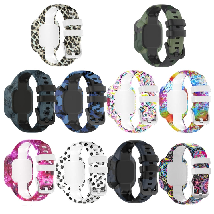 Compatible with Garmin Vivofit JR3 Silicone Printing Watch Band(Camouflage Gray) - Watch Bands by PMC TechLife | Online Shopping South Africa | PMC TechLife | Buy Now Pay Later Mobicred
