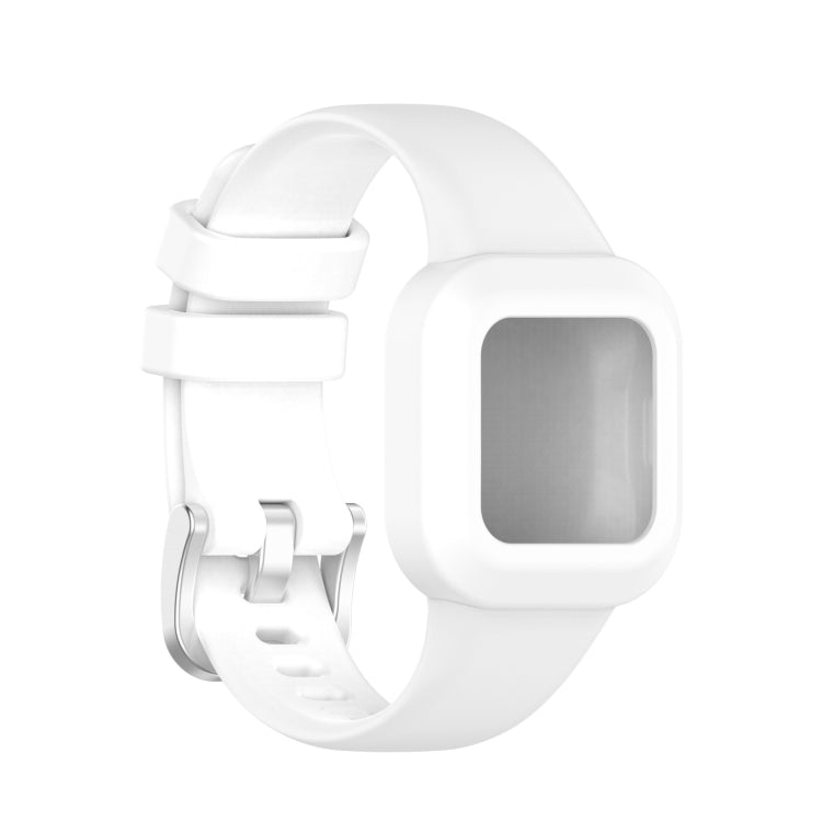 Compatible with Garmin Vivofit JR3 Silicone Pure Color Watch Band(White) - Watch Bands by PMC TechLife | Online Shopping South Africa | PMC TechLife | Buy Now Pay Later Mobicred