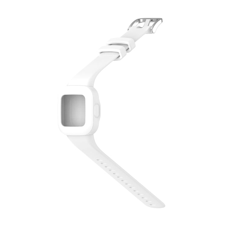 Compatible with Garmin Vivofit JR3 Silicone Pure Color Watch Band(White) - Watch Bands by PMC TechLife | Online Shopping South Africa | PMC TechLife | Buy Now Pay Later Mobicred