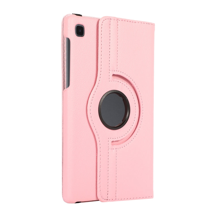 For Samsung Galaxy A7 Lite T220 360 Degree Rotation Litchi Texture Flip Leather Case with Holder(Pink) - free shipping - PMC TechLife - Order now!