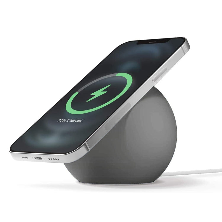 Silicone Pellet Magsafe Magnetic Charger Holder for iPhone 12 Series(Grey) - free shipping - PMC TechLife - Order now!