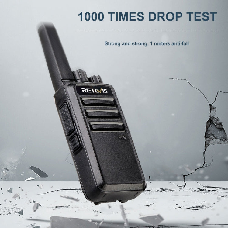 1 Pair RETEVIS RT68 2W 16CHS FRS Two Way Radio Handheld Walkie Talkie, US Plug(Black) - free shipping - PMC TechLife - Order now!